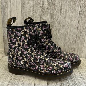 Dr. Martens 1460 MINI TYDEE Meadow Floral Leather Boots